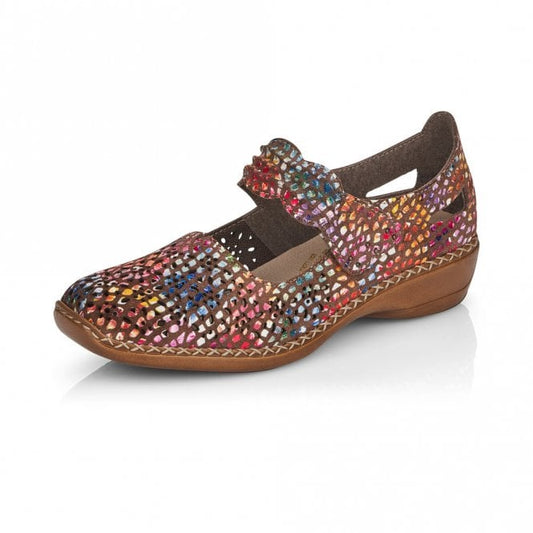 Rieker Casual Shoe 413G7-90  BEIGE MULTI