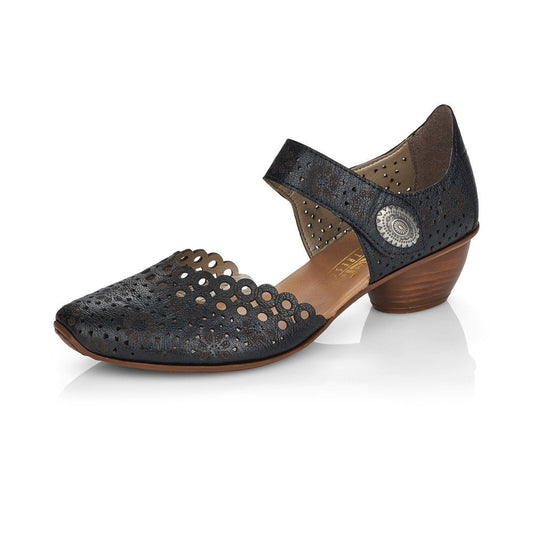Rieker Bar Shoe 43753-00 BLACK