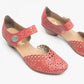 Rieker Bar Shoe 43753-33 Red Leather