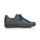 Rieker SHOE NAVY Wedged Leather Lace up Shoe with Zip  53702-14