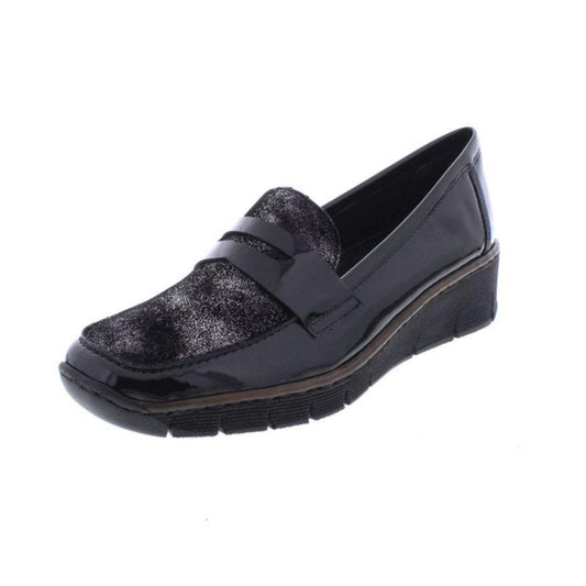 Rieker SHOE BLACK SLIP ON  53732-01