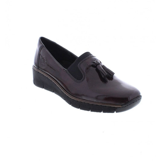 Rieker SHOES BURGANDY SLIP ON 53751-35