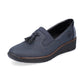 Rieker Ladies Classic Loafer Slip-on Shoe BLUE 53751-14