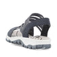 Rieker Sandal 68888-14 NAVY/WHITE with elasticated straps