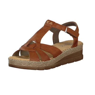 Rieker Brown Sandal with Fastening CAYENNE V1248-24