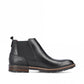 Rieker Men's  BLACK Leather Boot 1360-00