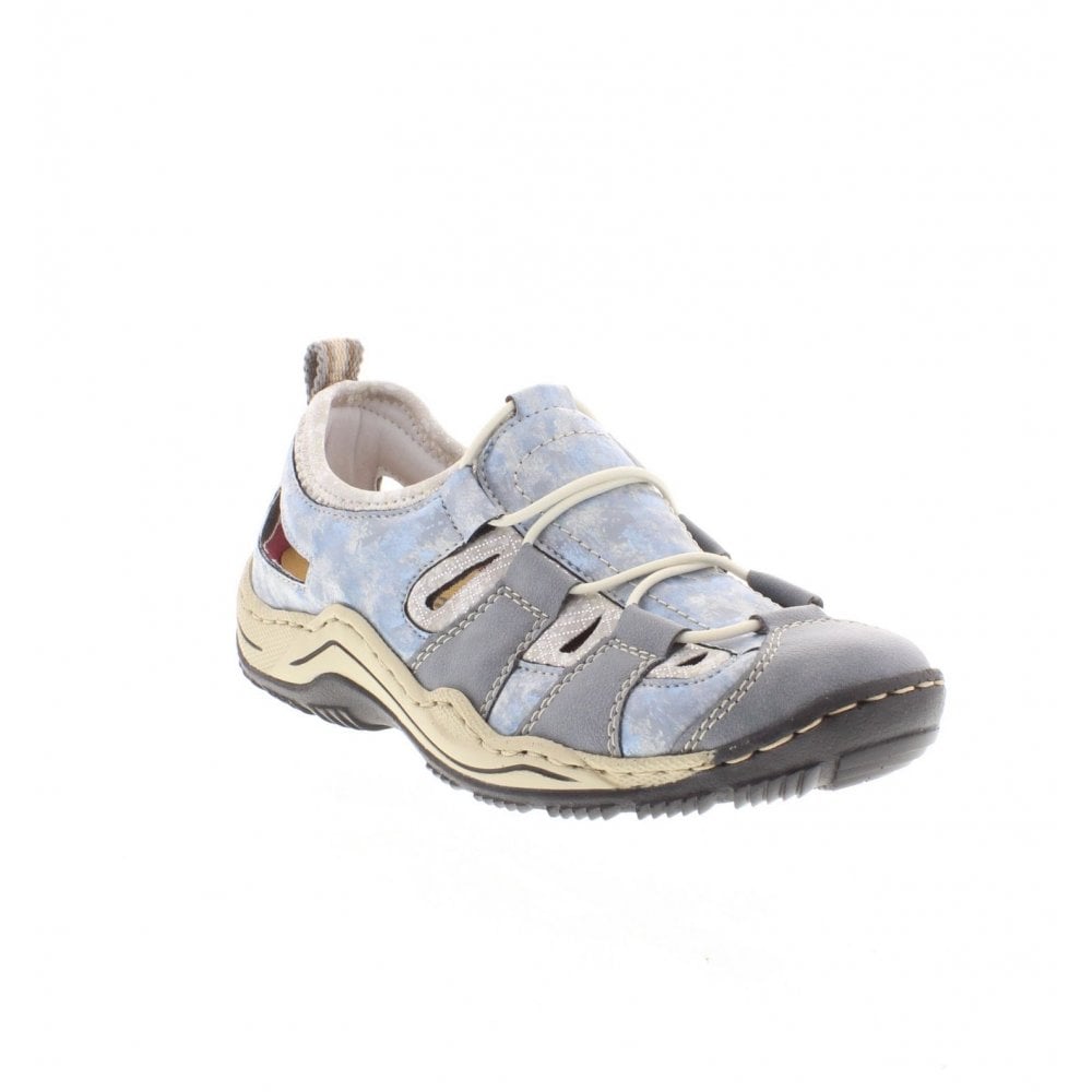 Rieker SANDAL BLUE COMBINATION SLIP ON L0561-12