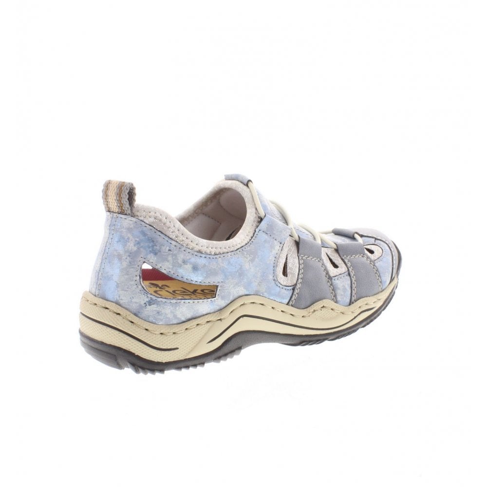 Rieker SANDAL BLUE COMBINATION SLIP ON L0561-12