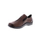 Rieker SHOE BROWN LEATHER SLIP ON L1751-25