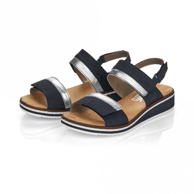 Rieker Sandal with touch fastening V36B9-14 NAVY 