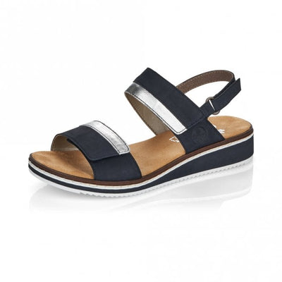 Rieker Sandal with touch fastening V36B9-14 NAVY 