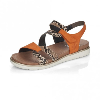 Rieker Sandal with touch fastening V5069-24 BROWN