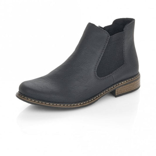 Rieker Smart Ankle Boot with zip Z4994-00 BLACK