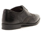 Thomas Crick Black Leather / Herringbone Brogue shoes