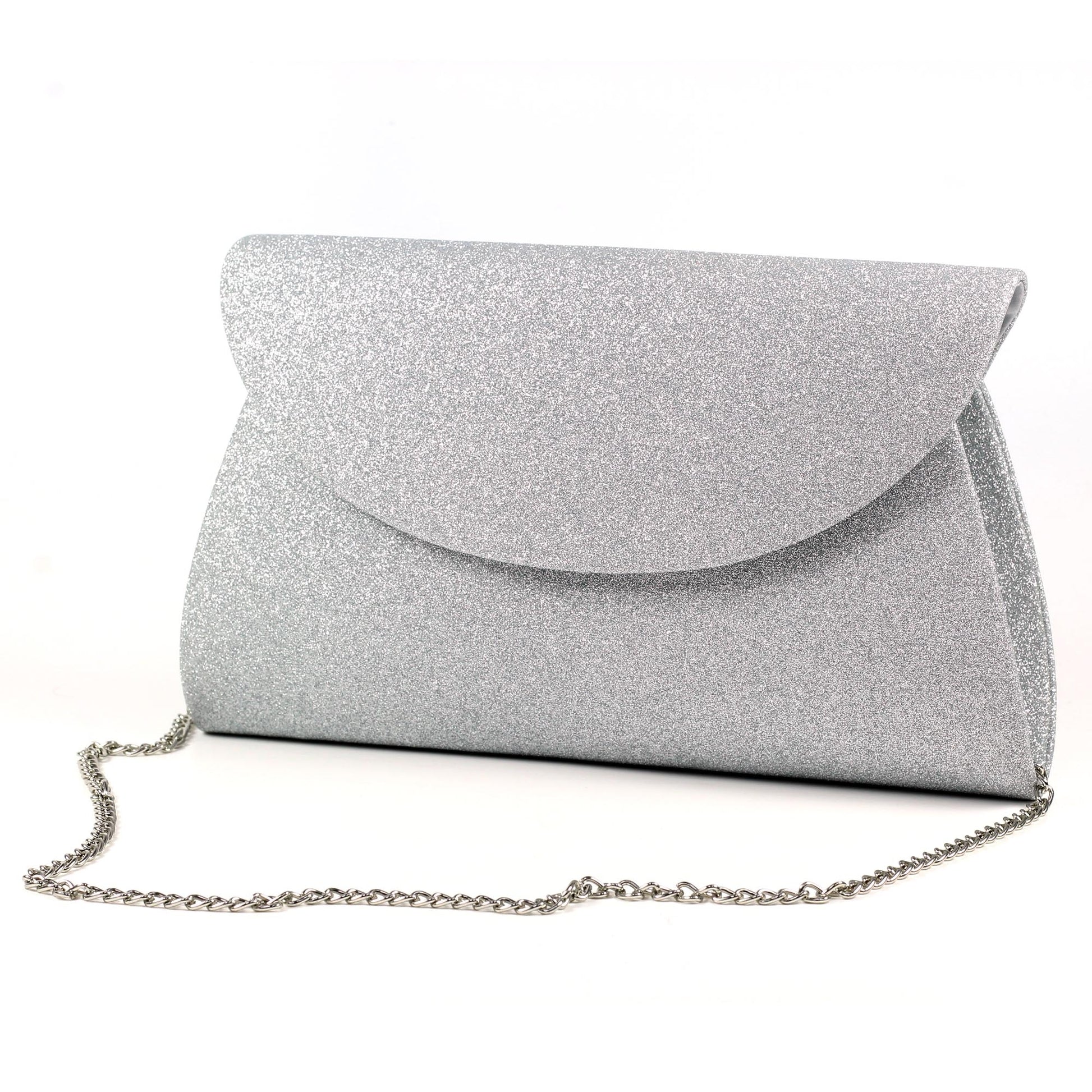 Lunar Sariyah Occasion Wear Matching Bag SILVER ZLR046SL