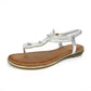 Lunar Silvia SILVER JLH203 Metalic Rhinestone Sandal