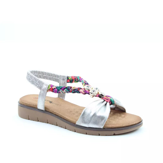 Heavenly Feet Nerine SILVER Sandal