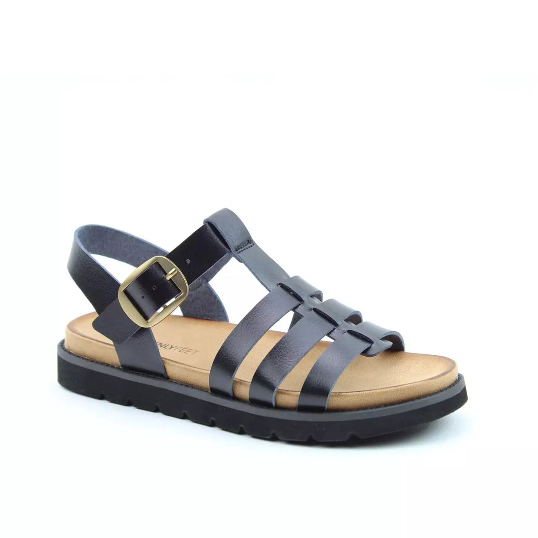 Heavenly Feet Saltwater BLACK Sandal A.G. Meek