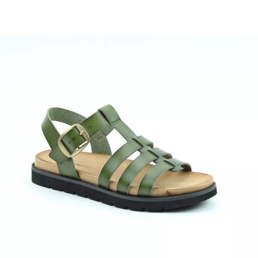 Heavenly Feet Saltwater FOREST Green Sandal