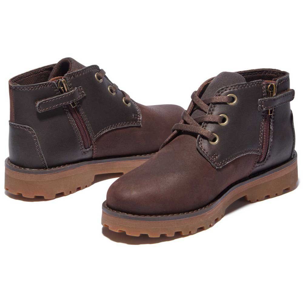 Timberland Courmakid Chukka Boot Brown Leather with Inside Zip