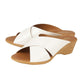 Lotus MULE TONIA White Patent WITH Wedge HEEL