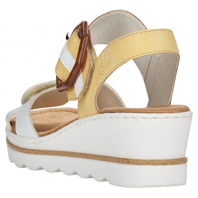 Rieker Wedged sandal YELLOW 67476 69